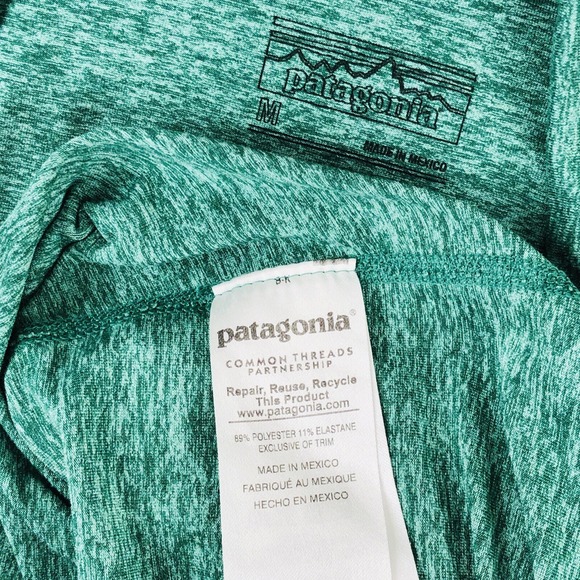 PATAGONIA‎ Seabrook Mini Skirt Womens Medium Heathered Green Gorpcore 50+ UPF - Picture 2 of 6